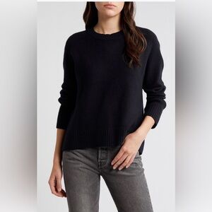 Treasure & Bond Black Crew Neck Sweater, Size Small